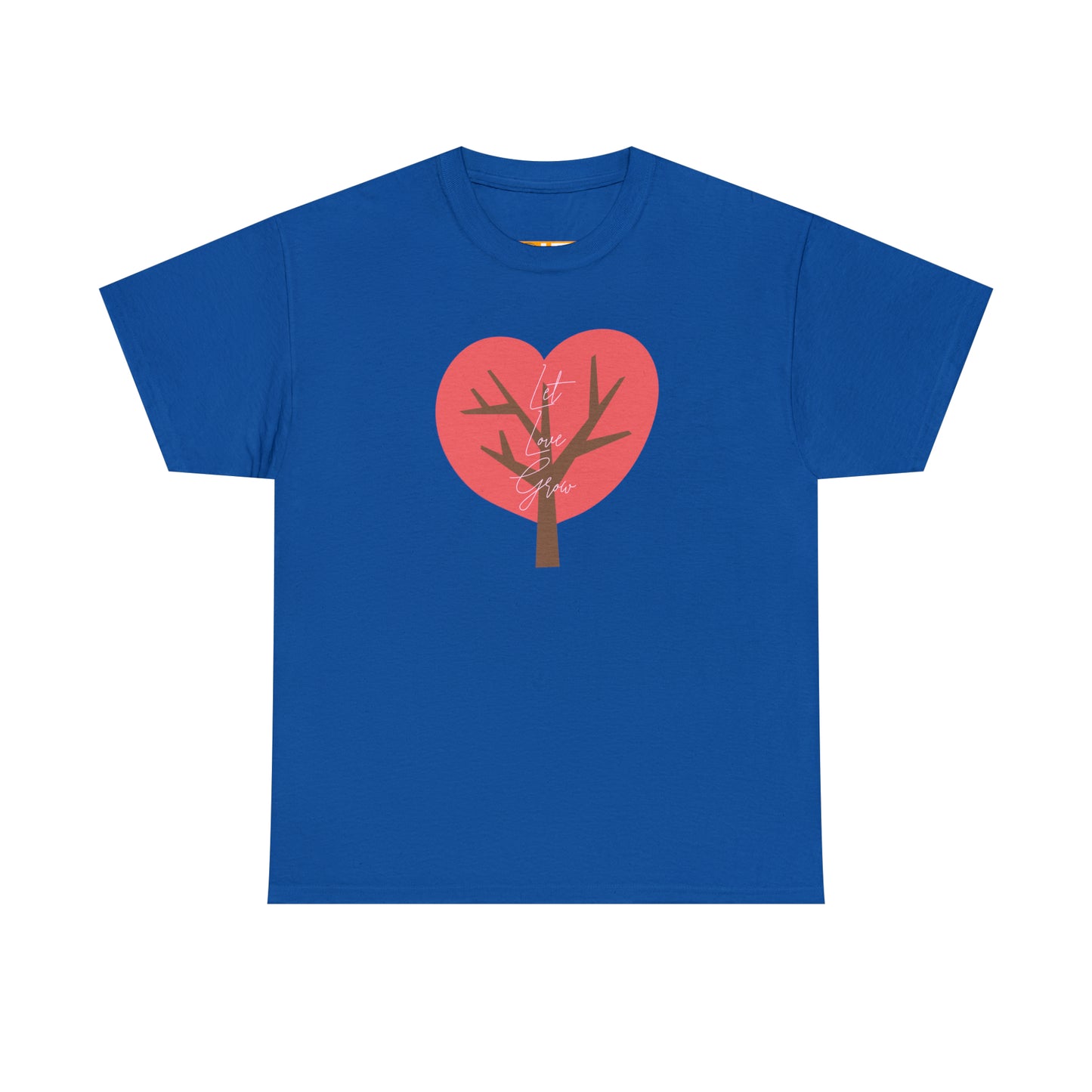 Ladies' Heavy Cotton Tee - LET LOVE GROW - 12 SECONDS APPAREL