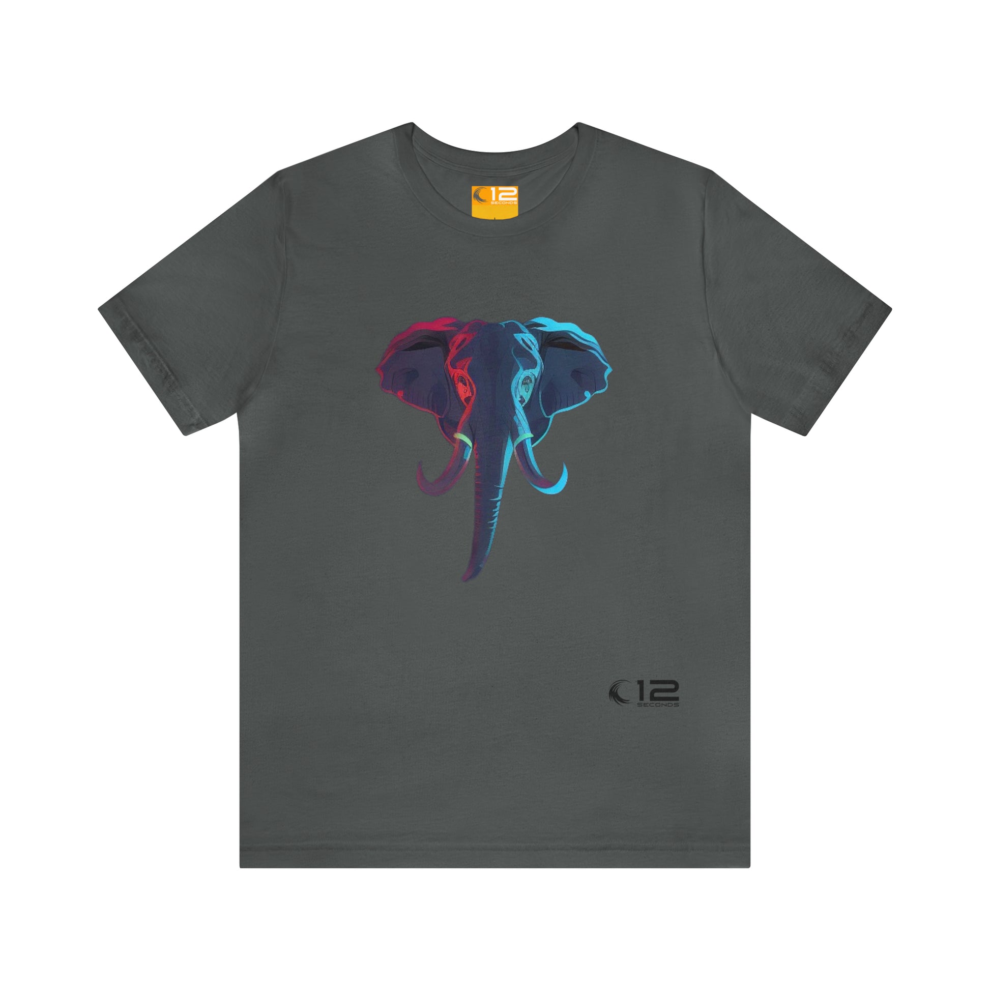 Jersey Short Sleeve Cotton Tee - Elephant - 12 SECONDS APPAREL