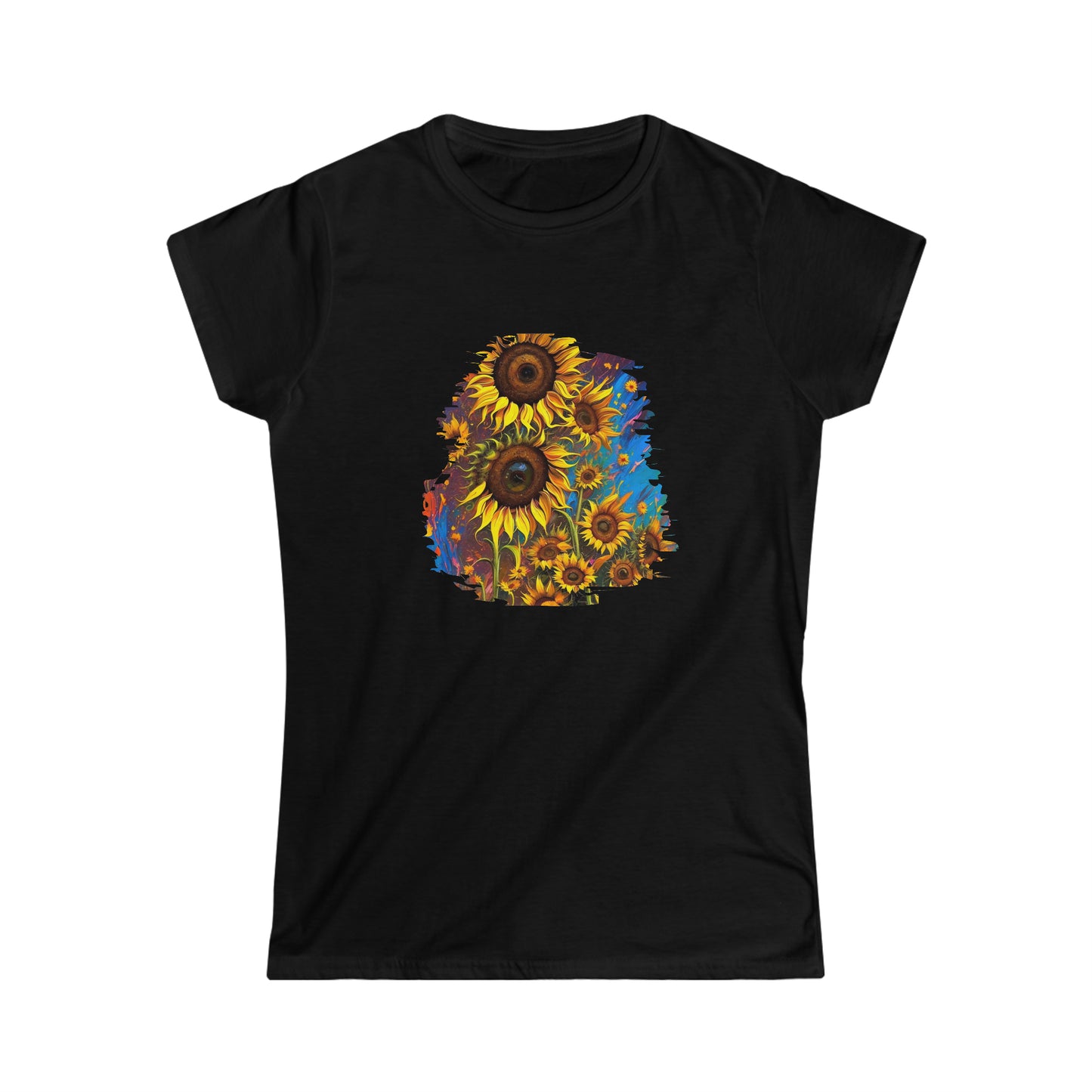 Women's Softstyle Tee - SUNFLOWERS - 12 SECONDS APPAREL