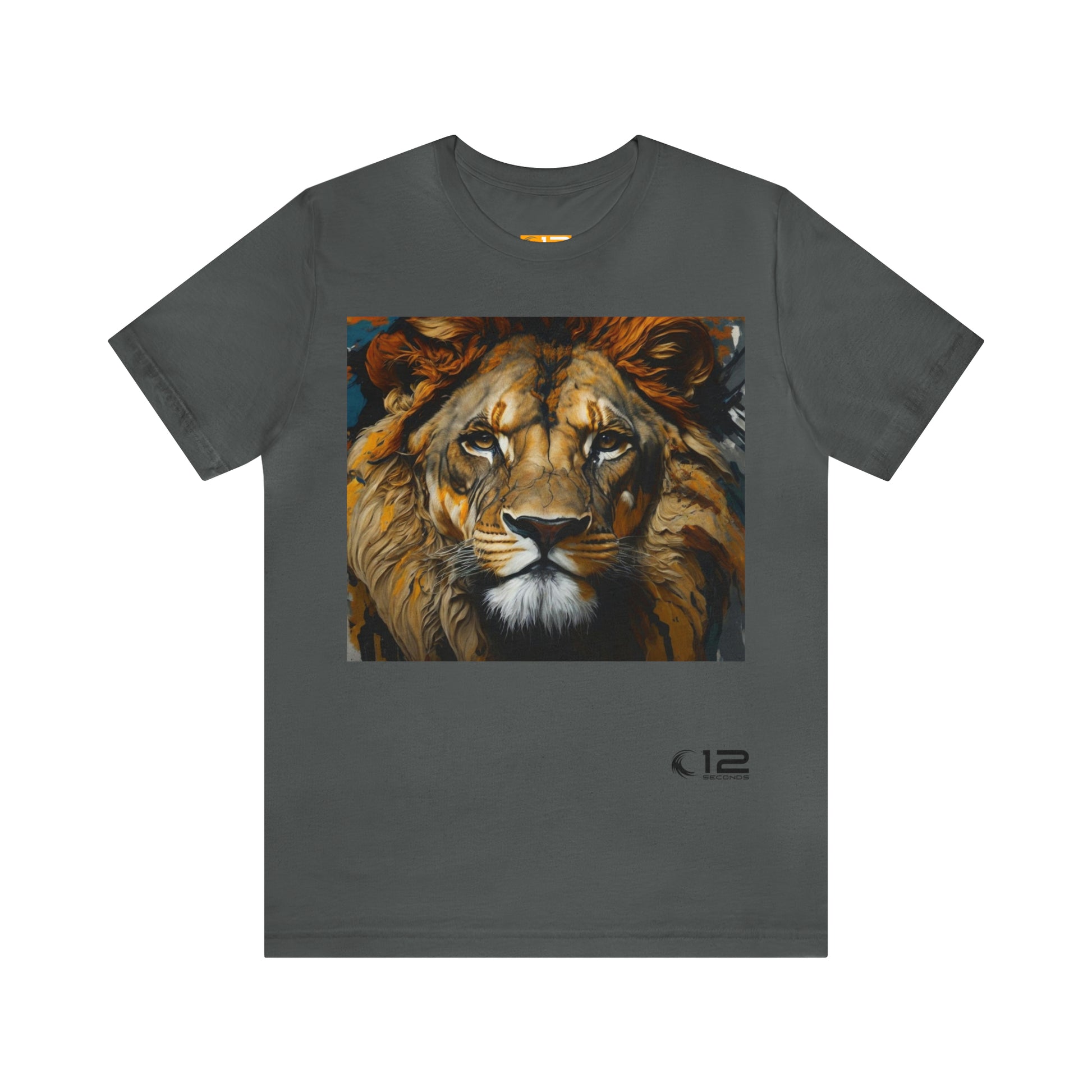 Jersey Cotton Tee - ABSTRACT LION - 12 SECONDS APPAREL