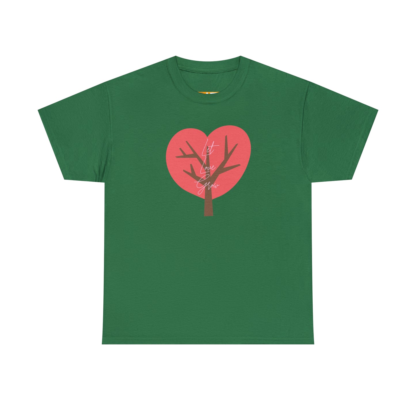 Ladies' Heavy Cotton Tee - LET LOVE GROW - 12 SECONDS APPAREL