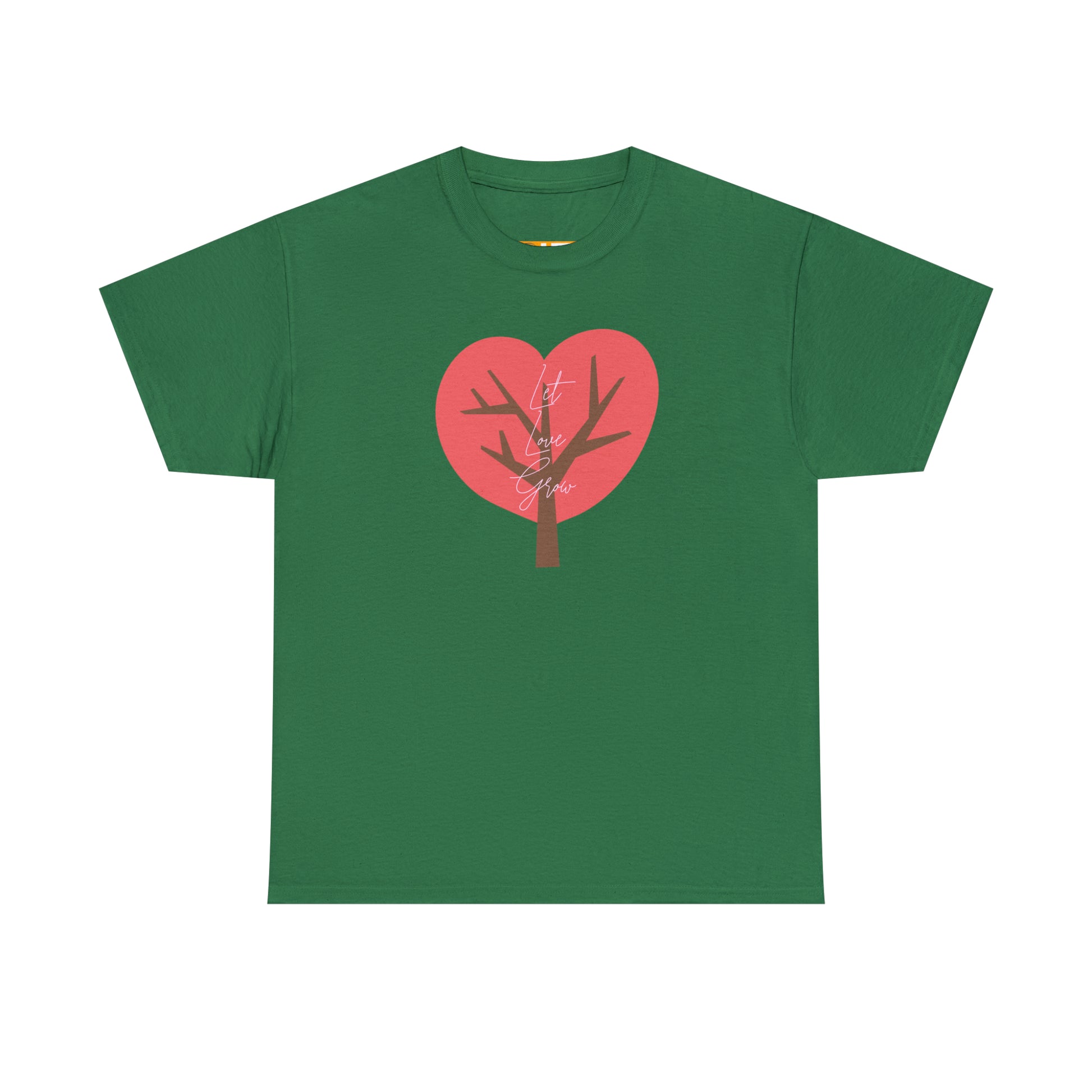 Ladies' Heavy Cotton Tee - LET LOVE GROW - 12 SECONDS APPAREL