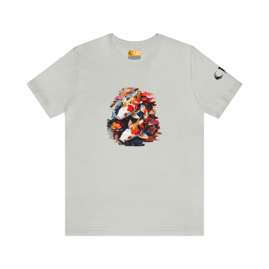 Jersey Short Sleeve Tee - FLORAL KOI - 12 SECONDS APPAREL