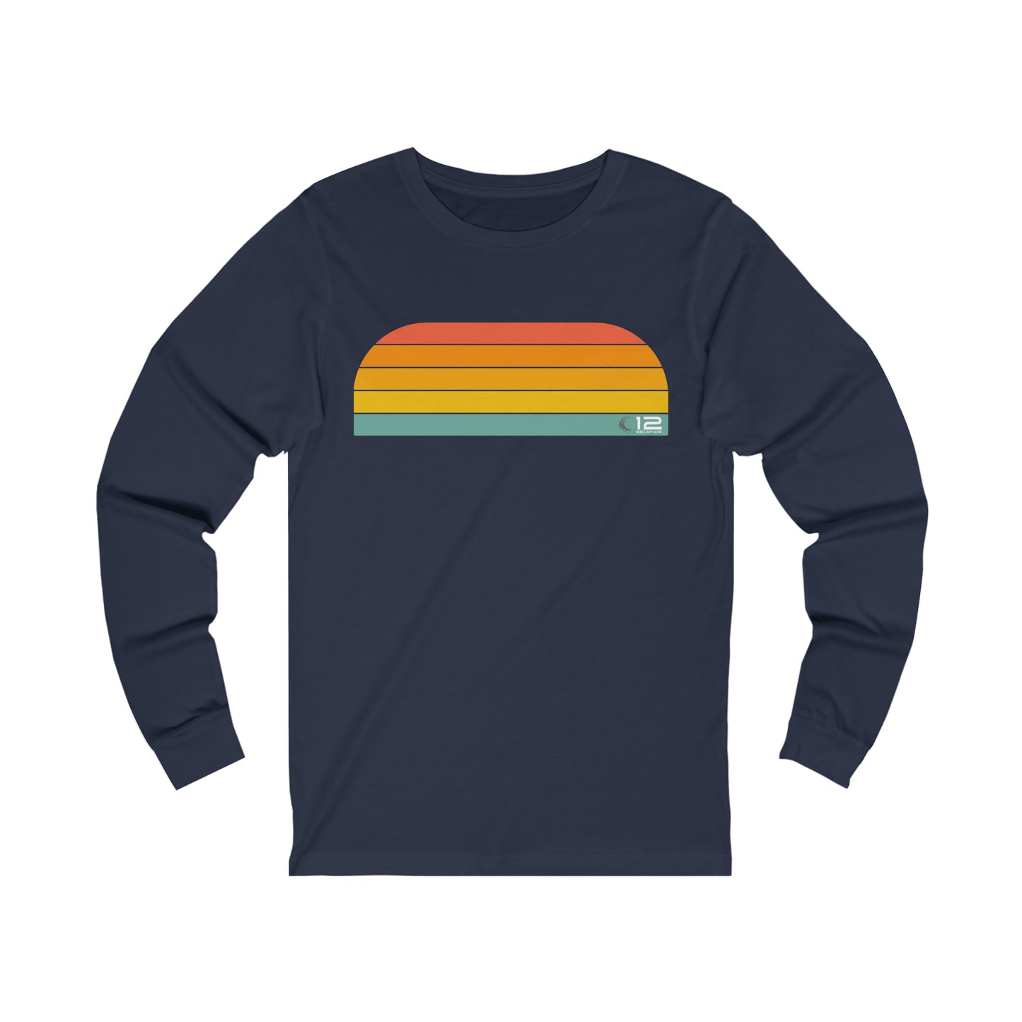 Unisex Jersey Long Sleeve Tee - RAINBOW - 12 SECONDS APPAREL