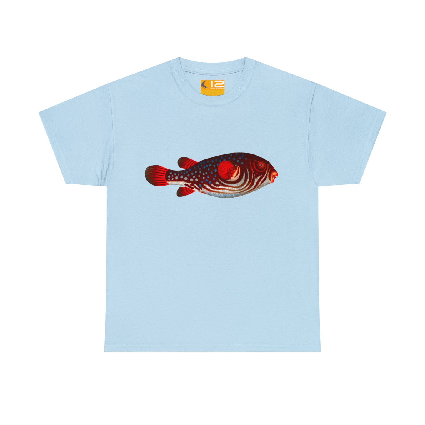 Unisex Heavy Cotton Tee - PUFFER FISH - 12 SECONDS APPAREL