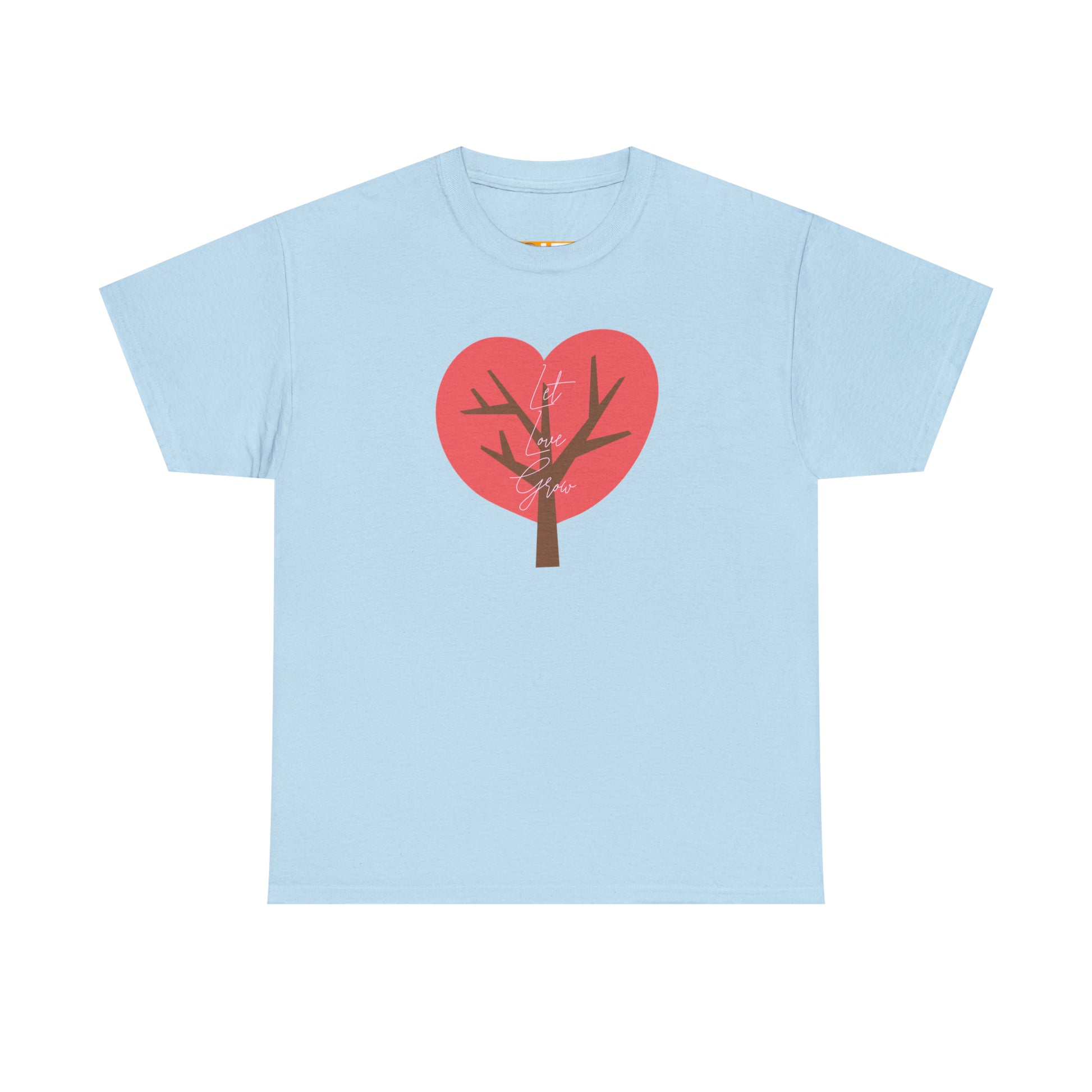 Ladies' Heavy Cotton Tee - LET LOVE GROW - 12 SECONDS APPAREL