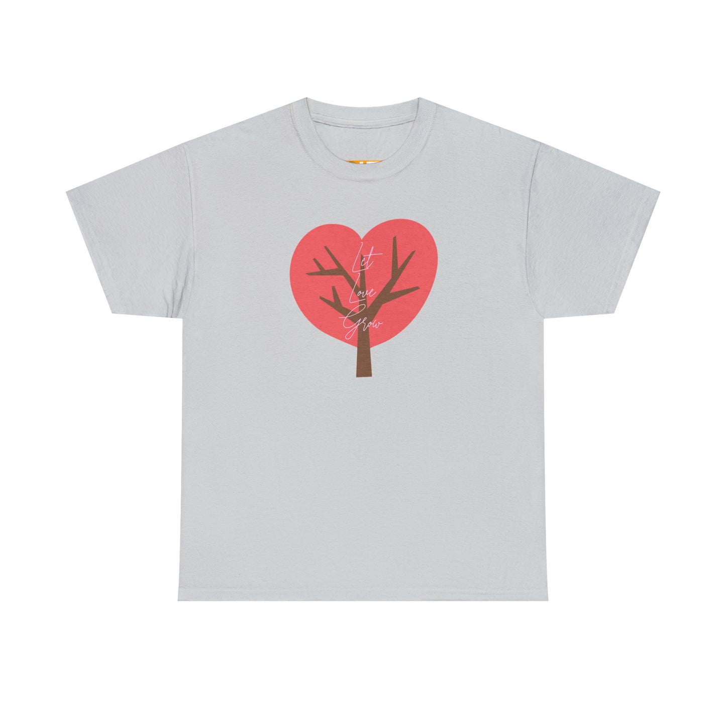 Ladies' Heavy Cotton Tee - LET LOVE GROW - 12 SECONDS APPAREL