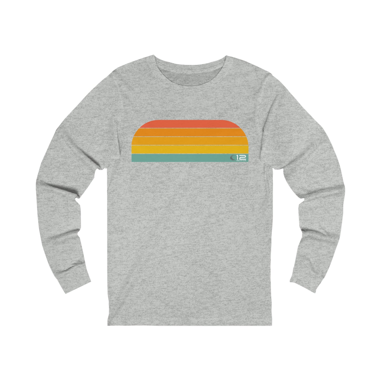 Unisex Jersey Long Sleeve Tee - RAINBOW - 12 SECONDS APPAREL