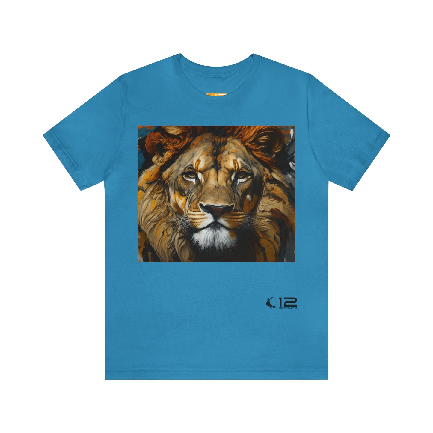 Jersey Cotton Tee - ABSTRACT LION - 12 SECONDS APPAREL
