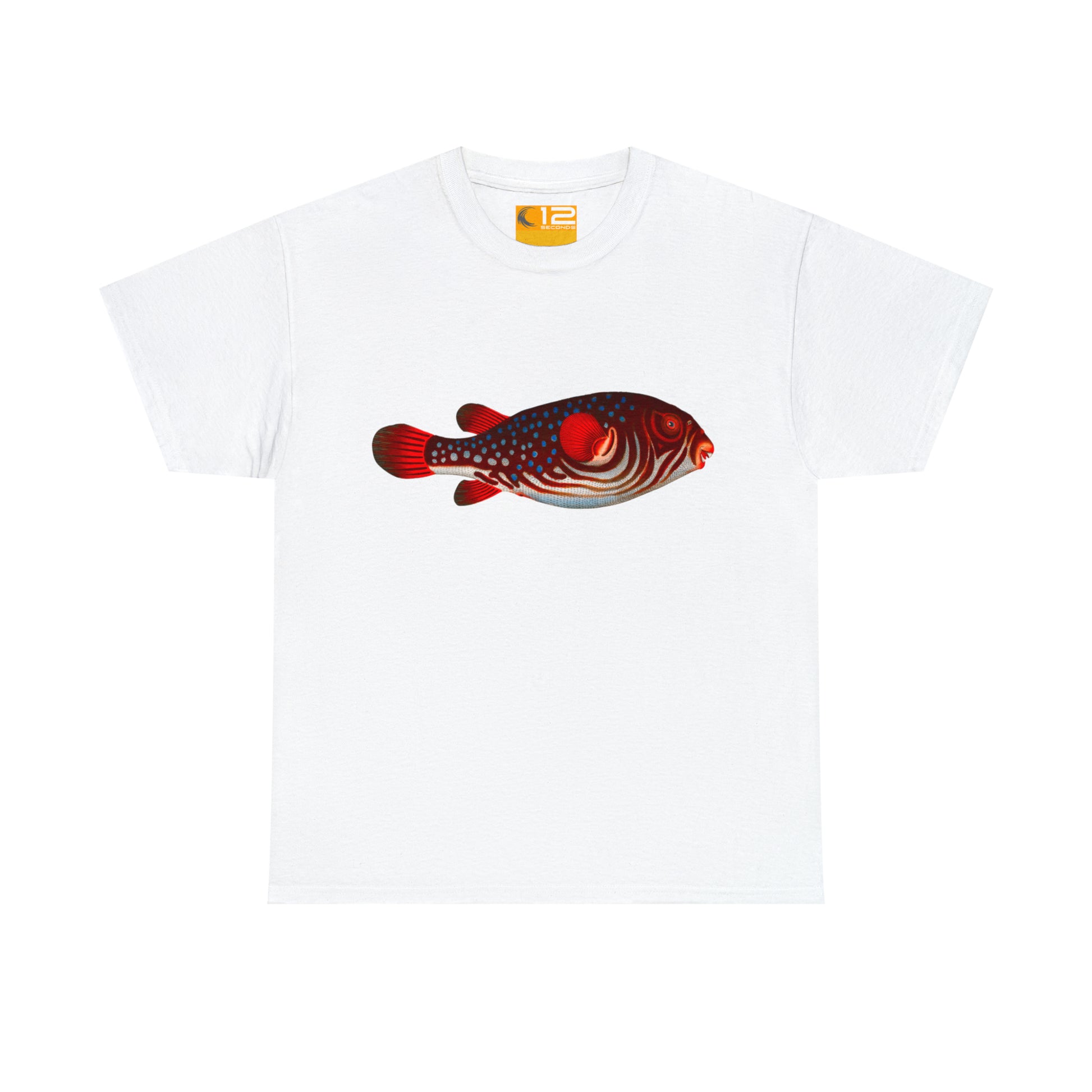 Unisex Heavy Cotton Tee - PUFFER FISH - 12 SECONDS APPAREL