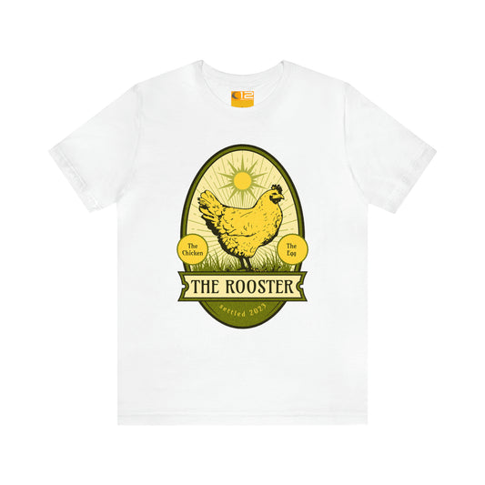 Jersey Short Sleeve Cotton Tee - THE ROOSTER - 12 SECONDS APPAREL