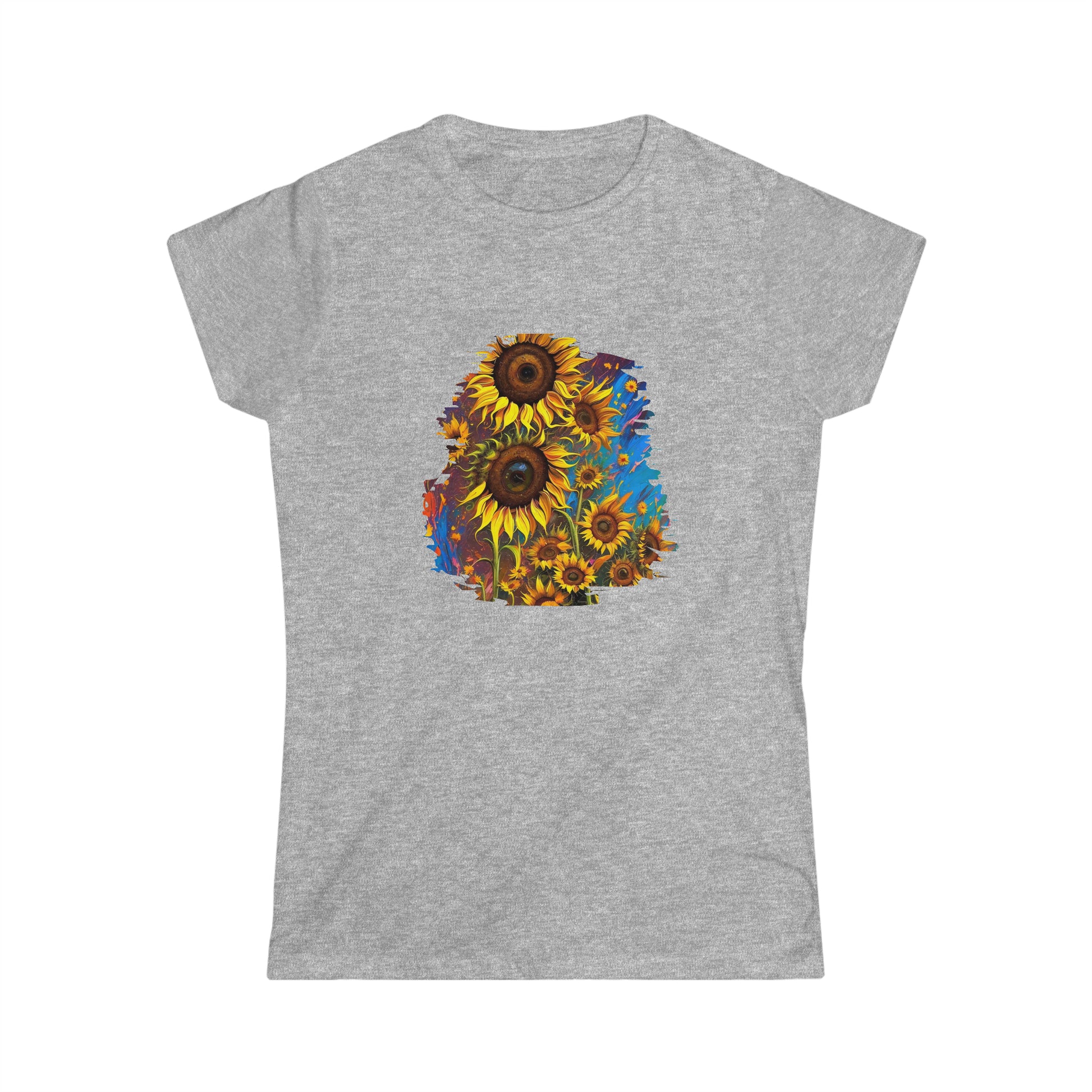 Women's Softstyle Tee - SUNFLOWERS - 12 SECONDS APPAREL
