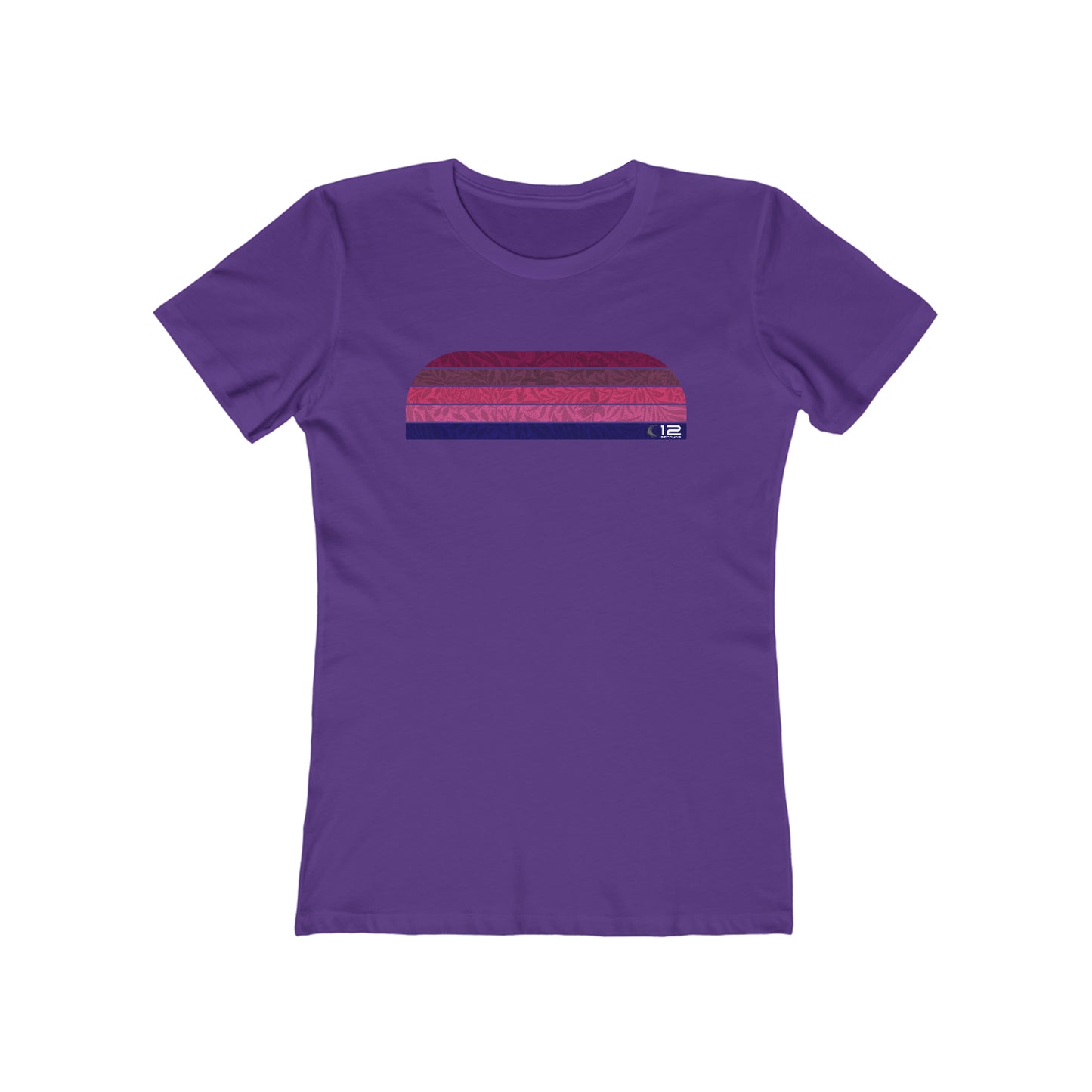 Women's The Boyfriend Tee - SUNSET LILAC WINE - 12 SECONDS APPAREL