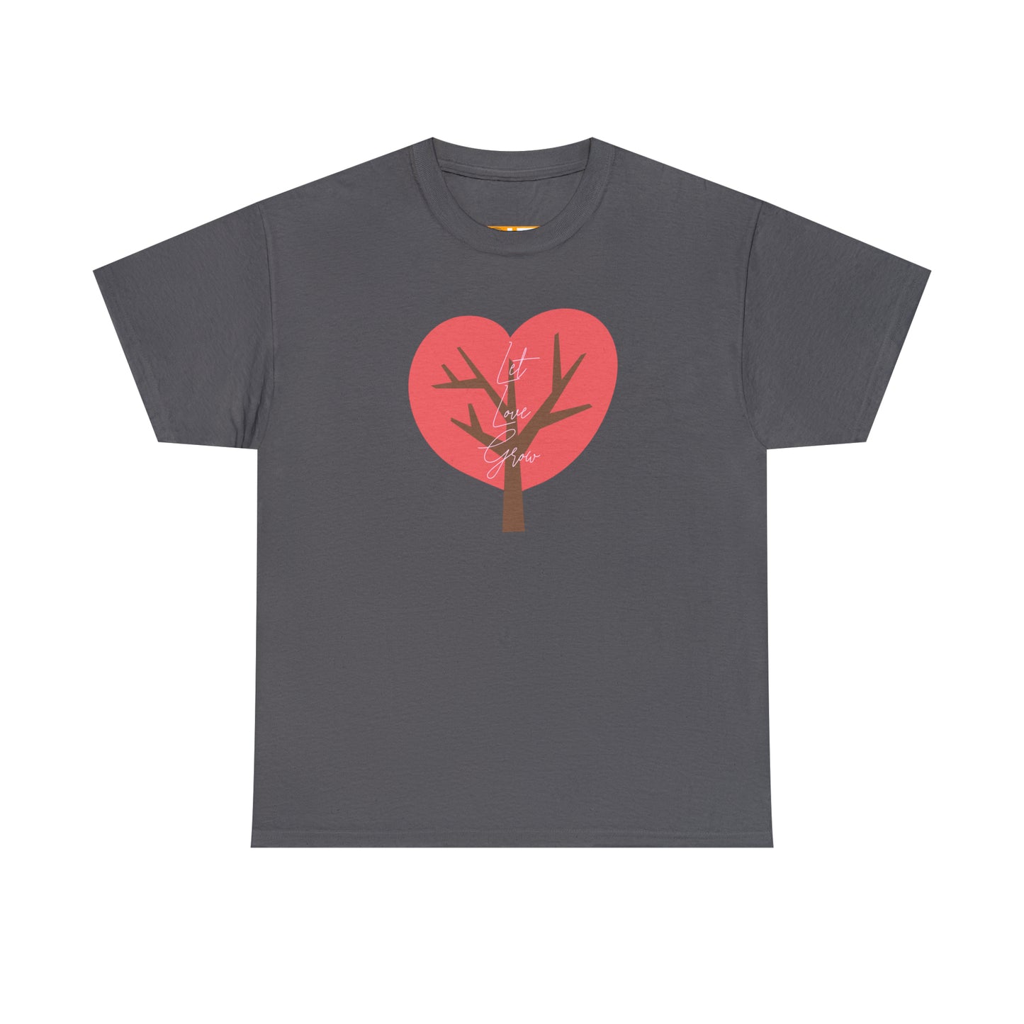 Ladies' Heavy Cotton Tee - LET LOVE GROW - 12 SECONDS APPAREL